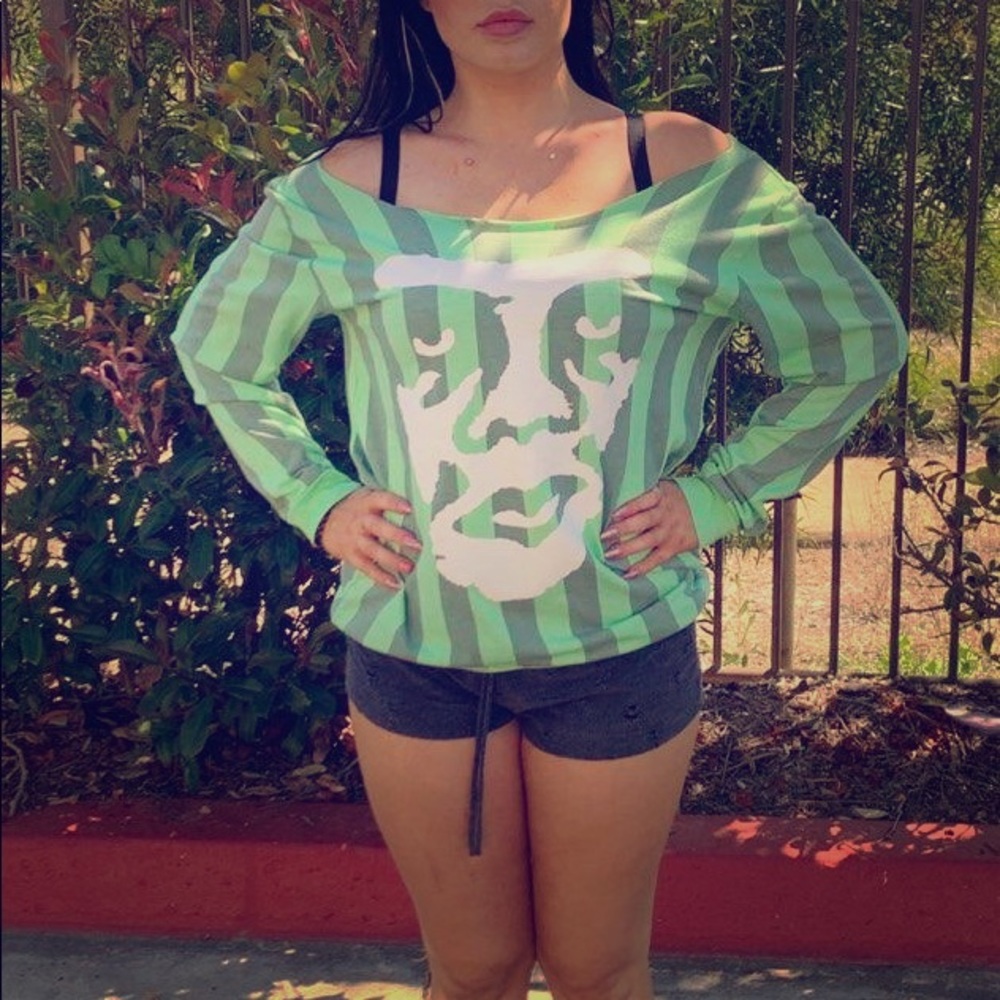 Brand new Obey Scoop neck sweater